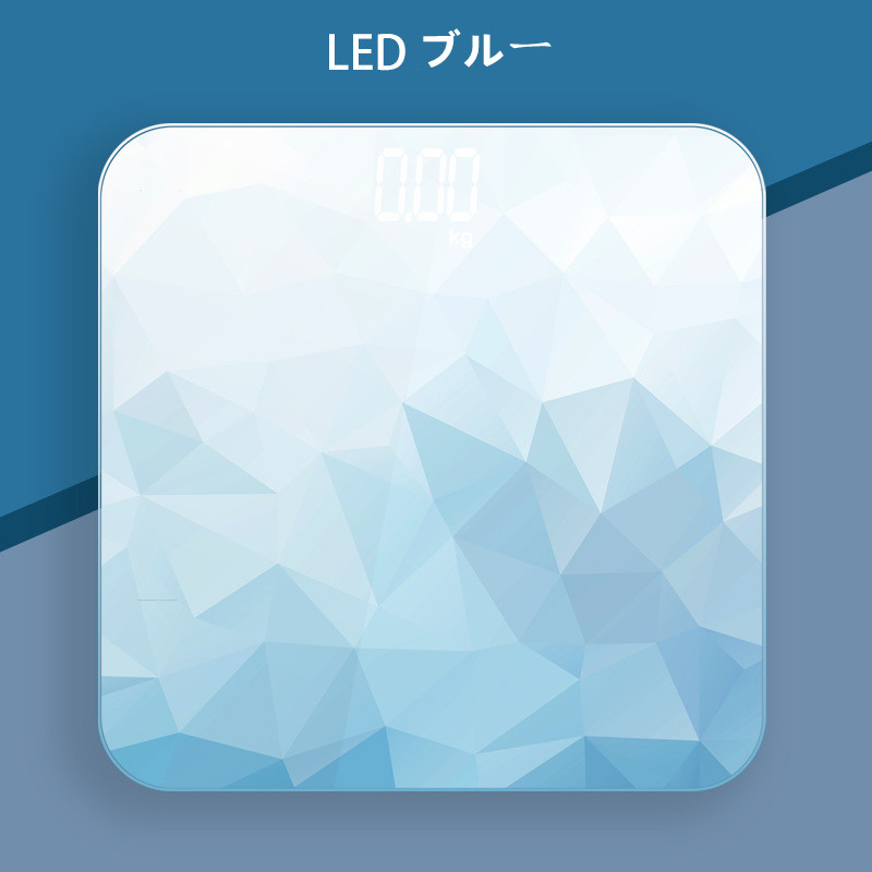 体重計 人気 安い LCD LED ダイエット プレゼント ヘルスメーター 電池式 液晶 温度計 薄い 体重 コンパク｜ziyishiye｜04