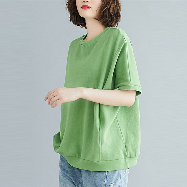 ブラウス トップス レディース Tシャツ カットソー Vネック 半袖 夏 ブラウス レディース トップス 半袖 夏 シャツ 綿麻 40代 無地 V