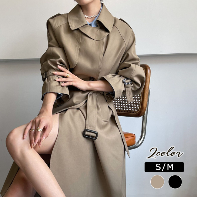 トレンチコートレディース50代 40代2026 春秋ロング 大きいサイズ