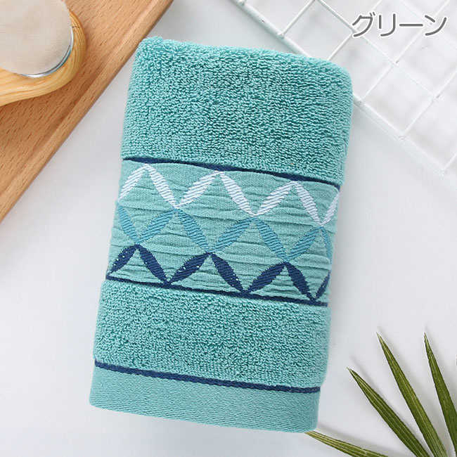 2点セット フェイスタオル しっかり吸水 とめ買い タオル カラータオル