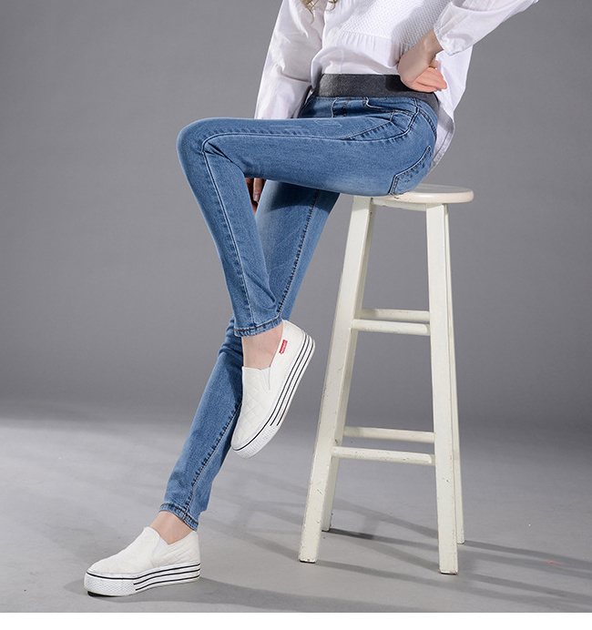 MUSINSA STANDARD LADY'S_裏起毛スリムフィットデニムパンツ_2色 ストレッチスキニーデニム パンツ スリム[品番：SHNW0002772
