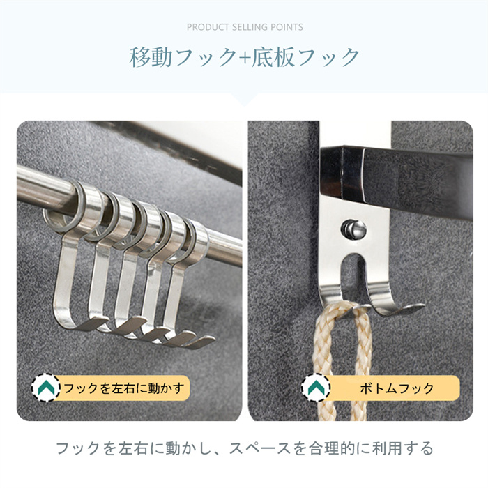 タオルハンガー タオルラック タオル掛け 大容量化 ステンレス製防水