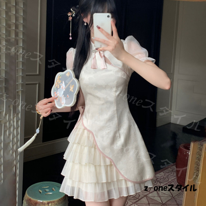 メイド服 チャイナワンピース セクシー ロリータ ドレス 服 チャイナ風
