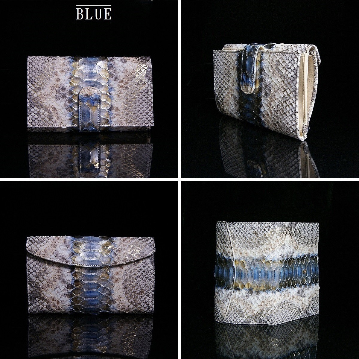 【ヴィンテージ品】SILVANO BIAGINI パイソンレザー長財布イタリア製 ヴィンテージ品】SILVANO BIAGINI パイソンレザー長財布