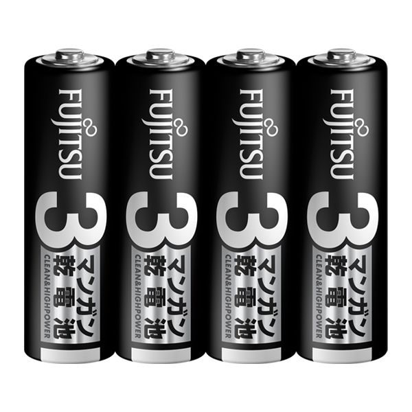 FDK マンガン乾電池 単3形 4本パック R6PU（4S）（9個までメール便対応）（JAN：4976680110109）｜zkz｜02