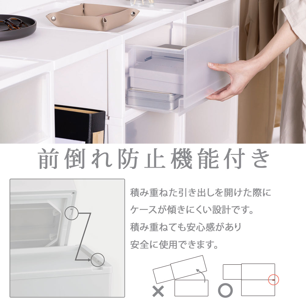 Fits 天馬 フィッツケース マルチ 40-35M WC（ホワイトクリア） 収納