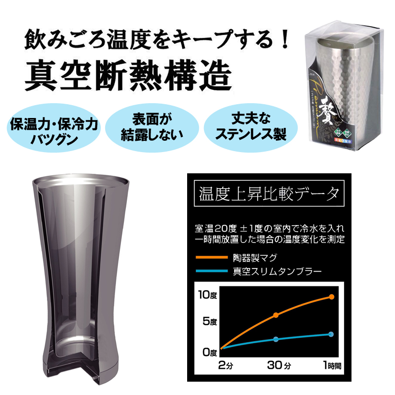 パール金属 プレミアム贅 真空槌目タンブラー 280ml : ザッカズ ヤフー 