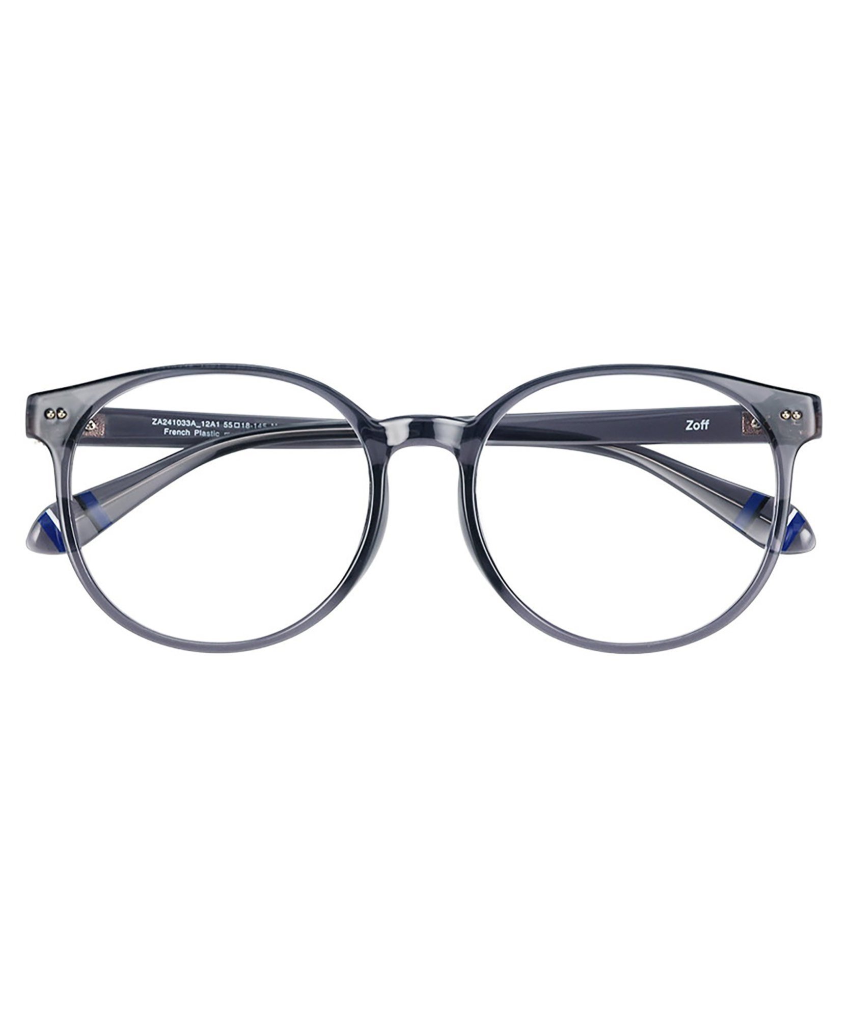 Zoff（ゾフ） ボストン型 メガネ プラスチックフレーム レトロ Zoff