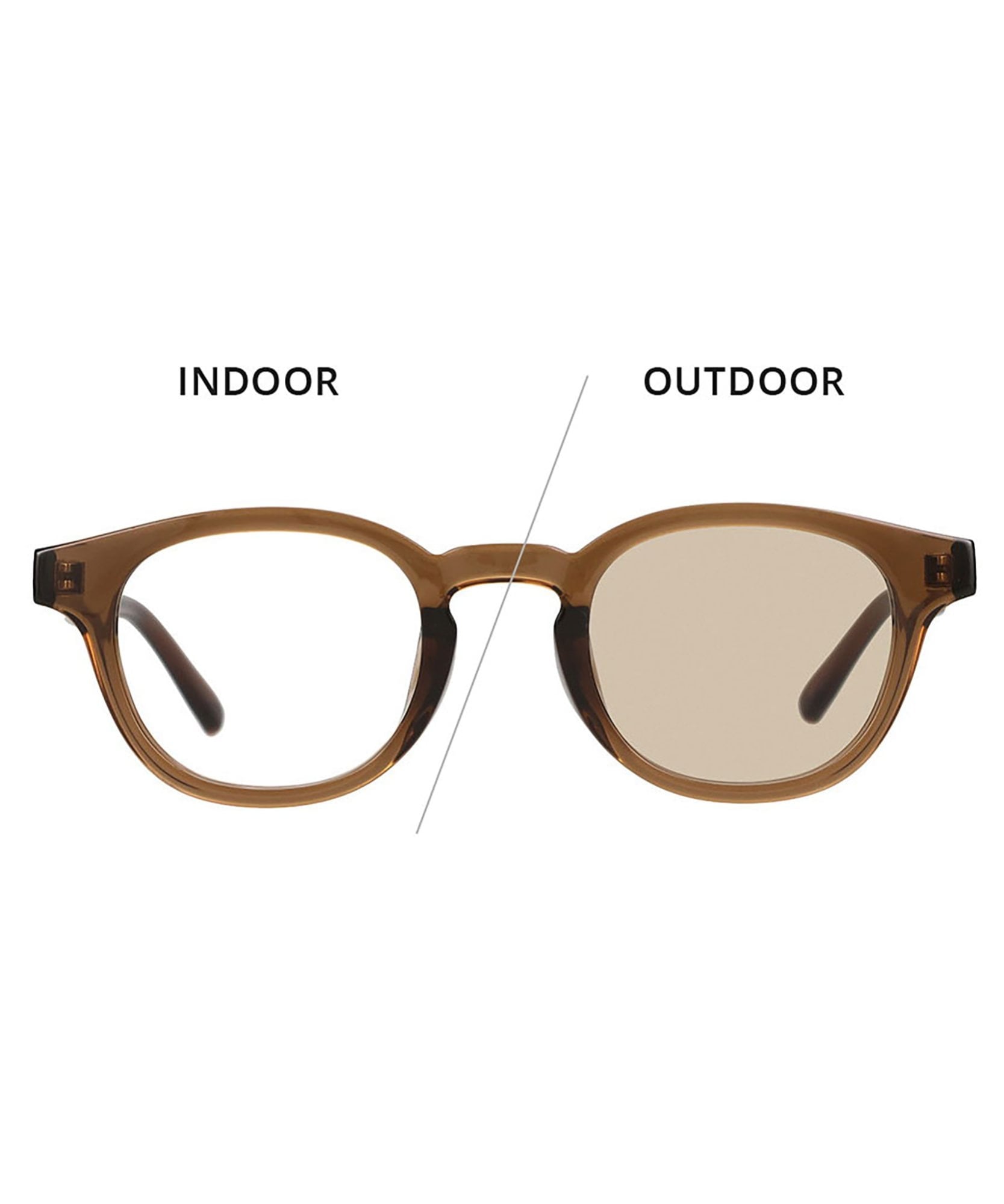 Zoff ウェリントン型 調光サングラス 新品同様品 Zoff（ゾフ） サングラス メンズ レディース 調光 レンズの色が変わる