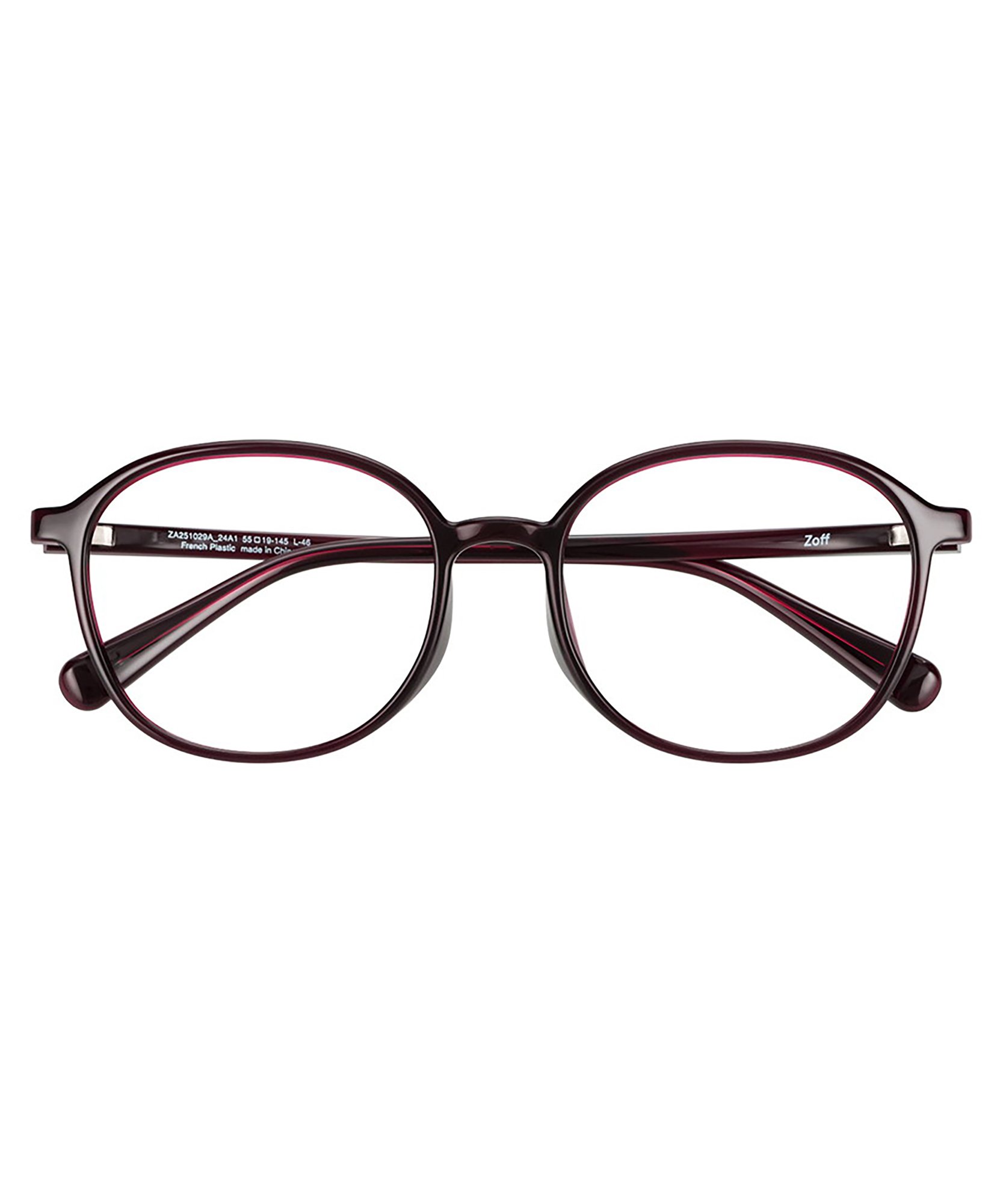 Zoff（ゾフ） メガネ｜黒縁フレーム 軽量 眼鏡 伊達めがね 度付き