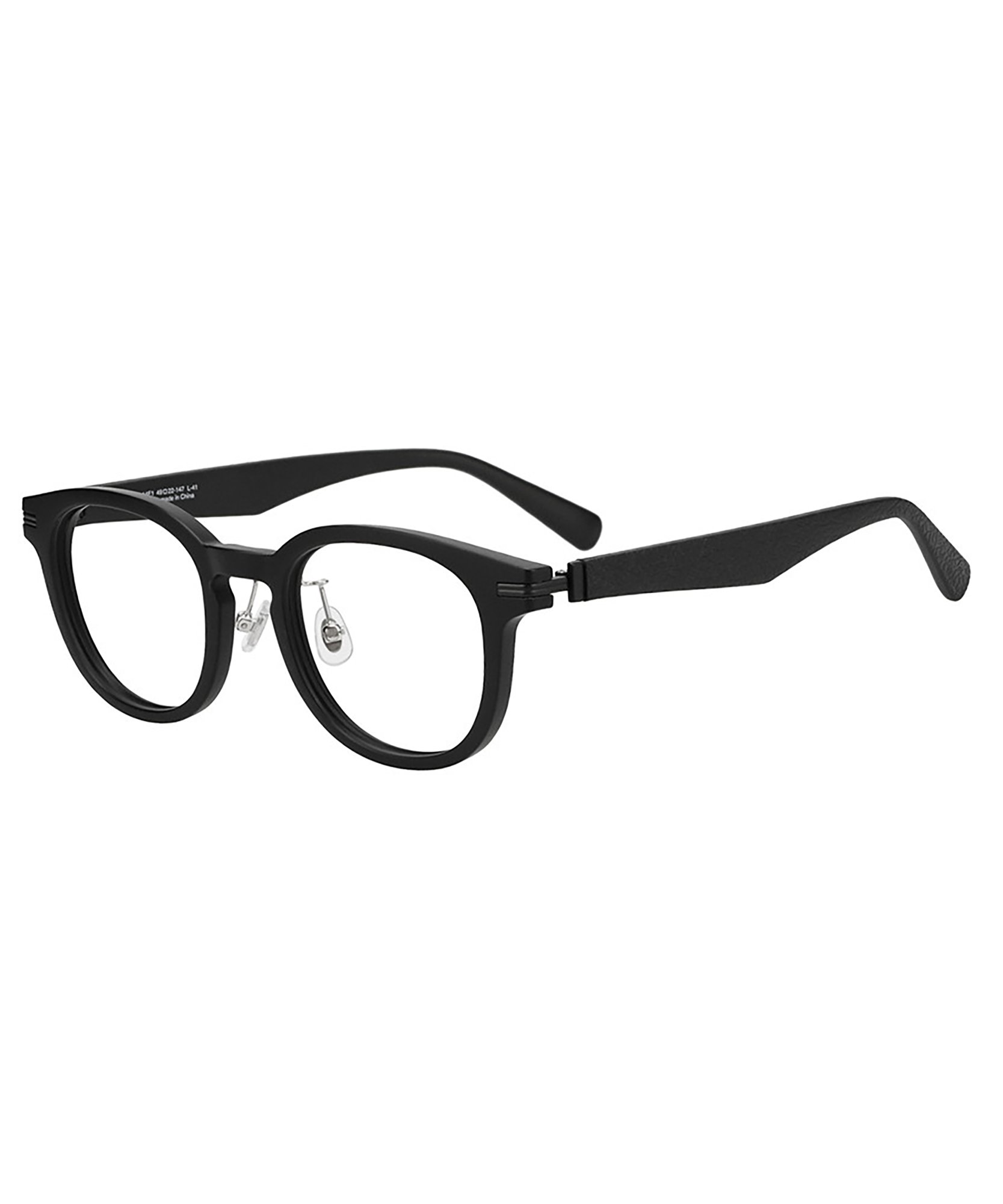 Zoff（ゾフ） メガネ｜レザー調、ラバーテンプル、ズレ落ち防止、眼鏡