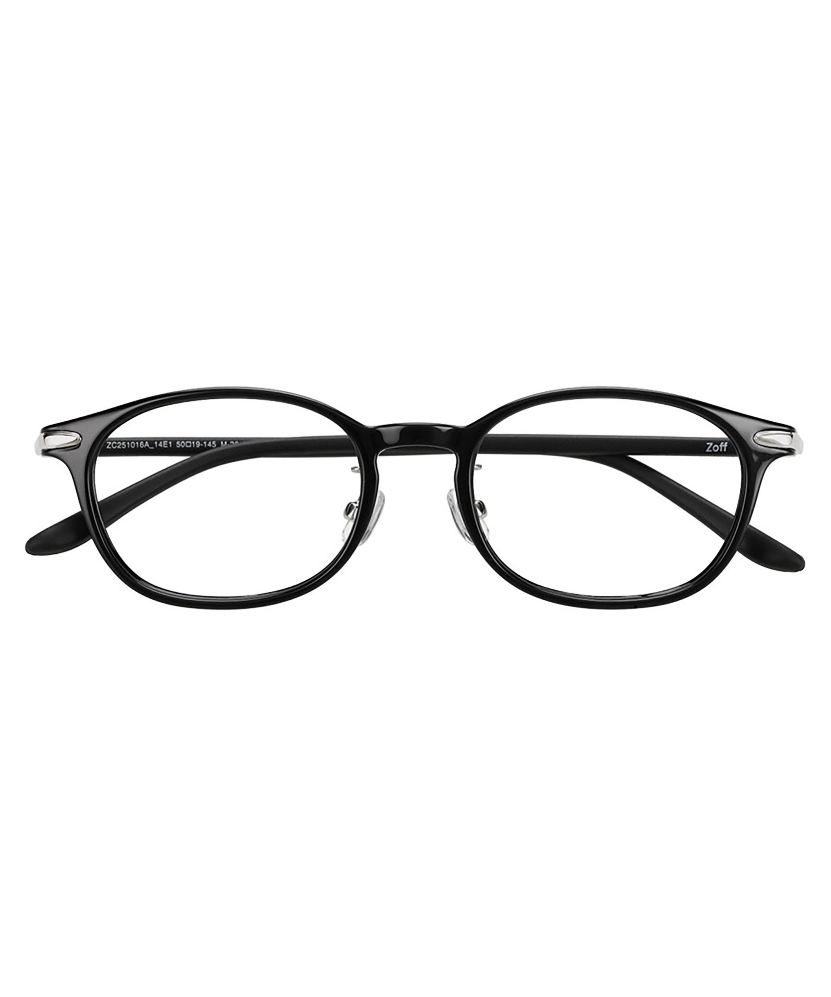 Zoff（ゾフ） メガネ｜レザー調 ラバーテンプル ズレ落ち防止 眼鏡