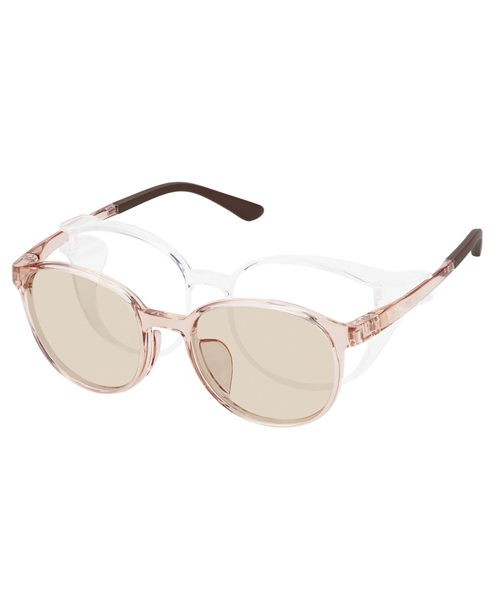 Zoff（ゾフ） 花粉・飛沫対策 2way サングラス (フード着脱可能