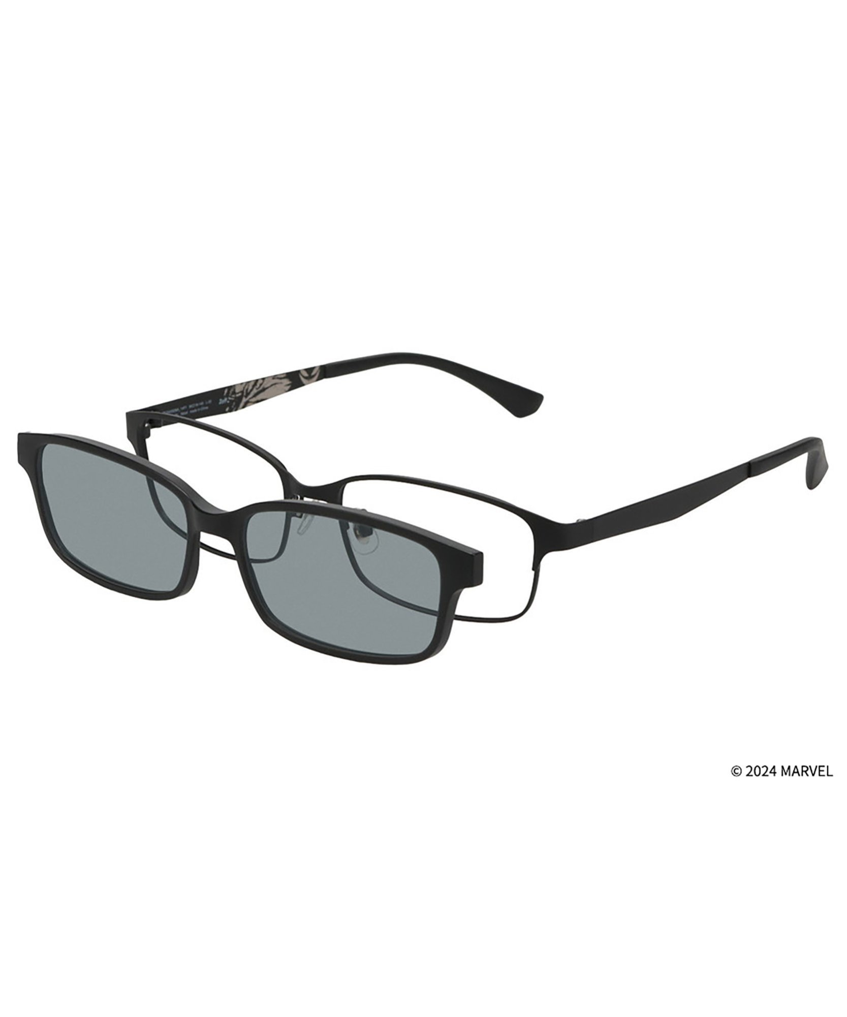 Zoff スクエア型 2WAYメガネ スパイダーマン NIGHT&DAY MARVEL