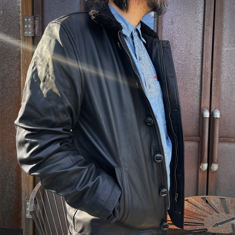 coppingzone レザージャケット coppingzone レザージャケット Vintage Oversized Leather Jacket