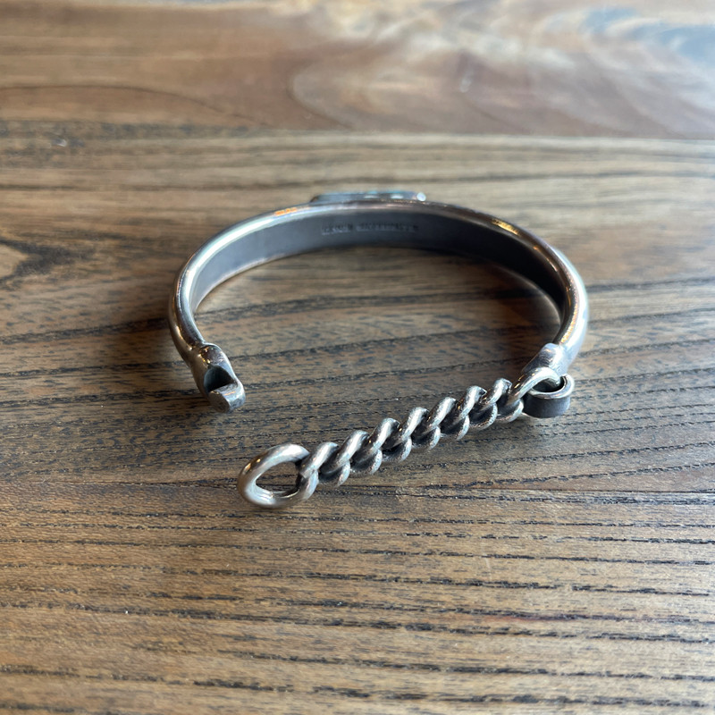 LYNCH SILVERSMITH】SCALE CUFFS TURQUOISE CLOUD MOUNTEN Mサイズ