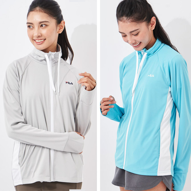 FILA ラッシュガード レディース 長袖 【FILA(フィラ)】 フード