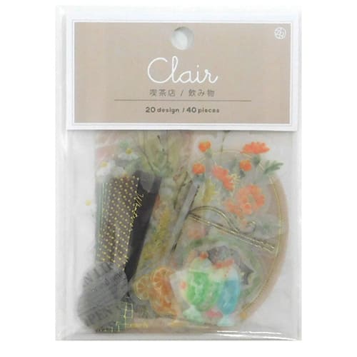 フレークシール クレールシール clair seal 20柄40枚入 フラワー