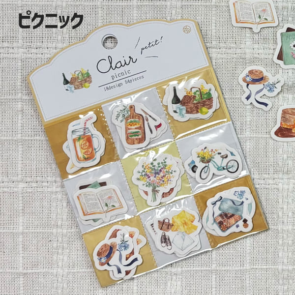 全6種セット フレークシール クレールシール プチ24年版 clair seal 18