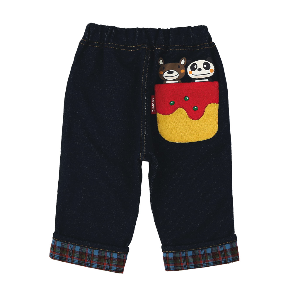 ZOOMIC（ズーミック） キッズ 7分丈パンツ 男の子 女の子 ニットデニム