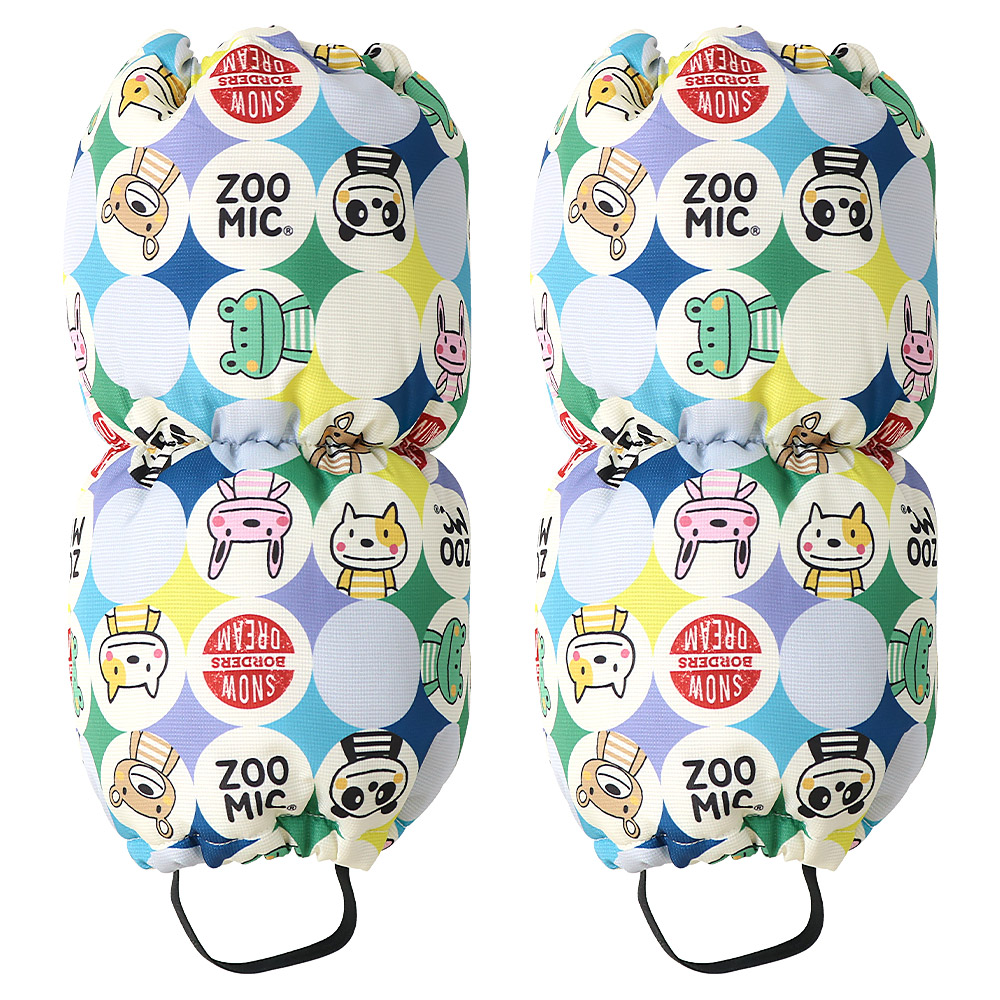 キッズ ベビー 足カバー フットカバー 中綿入り 撥水加工 雪除け付き