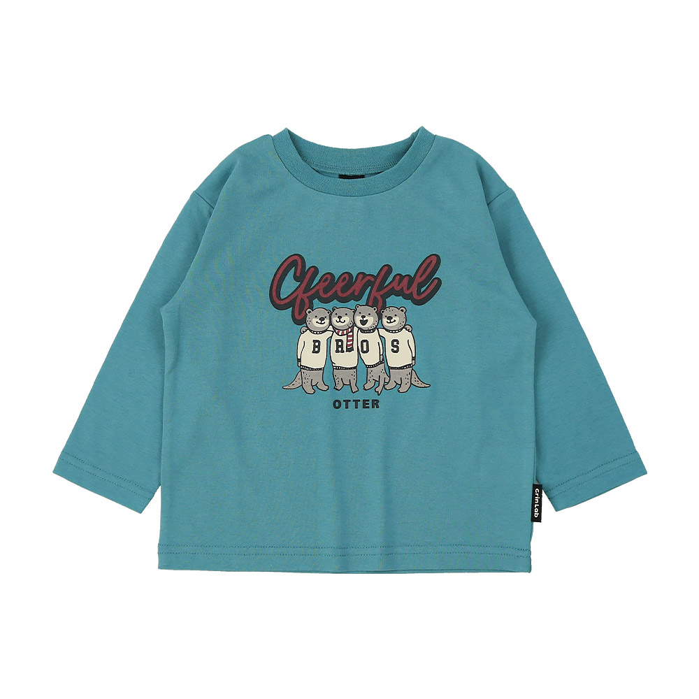 キッズ プリント ロンT 長袖 Tシャツ アップリケ 男の子 女の子 GrinLab グリンラボ インナー カットソー ベビー ユニコーン アイスクリーム ダイナソー 恐竜 | GrinLab | 23