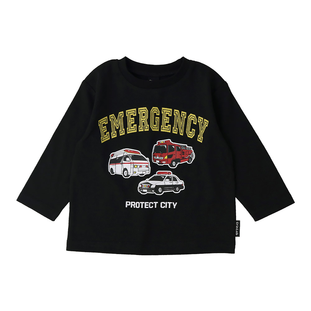 キッズ プリント ロンT 長袖 Tシャツ アップリケ 男の子 女の子 GrinLab グリンラボ インナー カットソー ベビー ユニコーン アイスクリーム ダイナソー 恐竜 | GrinLab | 01