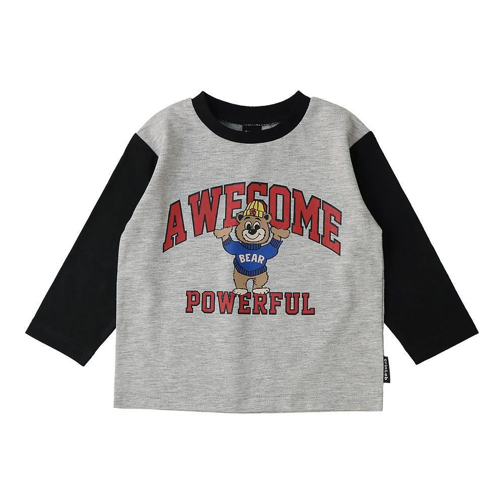 キッズ プリント ロンT 長袖 Tシャツ アップリケ 男の子 女の子 GrinLab グリンラボ インナー カットソー ベビー ユニコーン アイスクリーム ダイナソー 恐竜 | GrinLab | 07