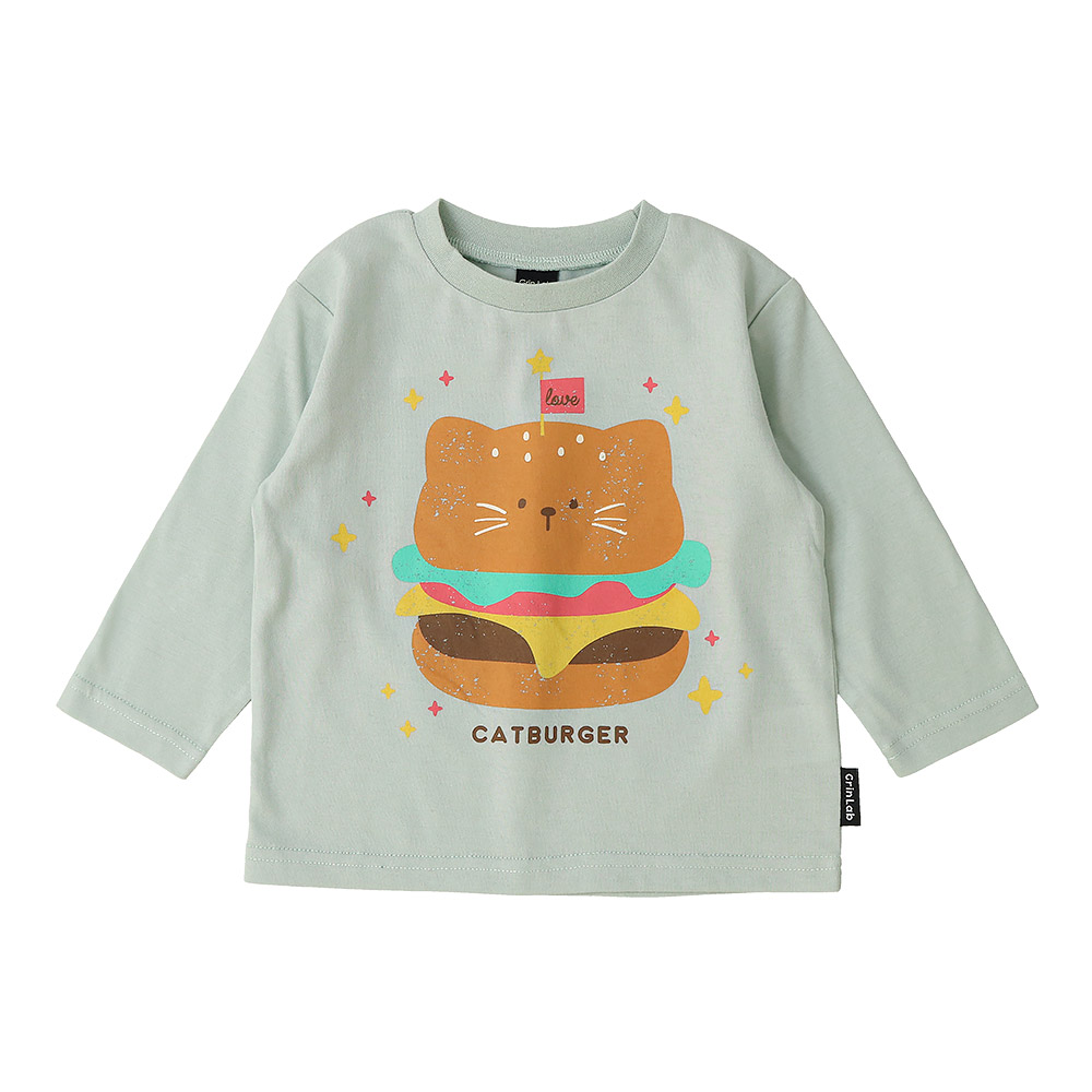 キッズ プリント ロンT 長袖 Tシャツ アップリケ 男の子 女の子 GrinLab グリンラボ インナー カットソー ベビー ユニコーン アイスクリーム ダイナソー 恐竜 | GrinLab | 12