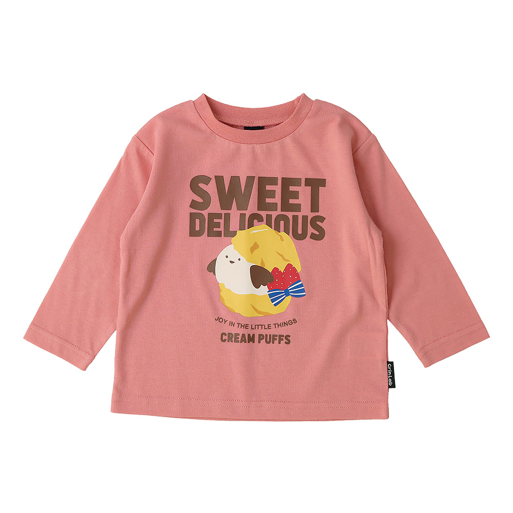 キッズ プリント ロンT 長袖 Tシャツ アップリケ 男の子 女の子 GrinLab グリンラボ インナー カットソー ベビー ユニコーン アイスクリーム ダイナソー 恐竜 | GrinLab | 16