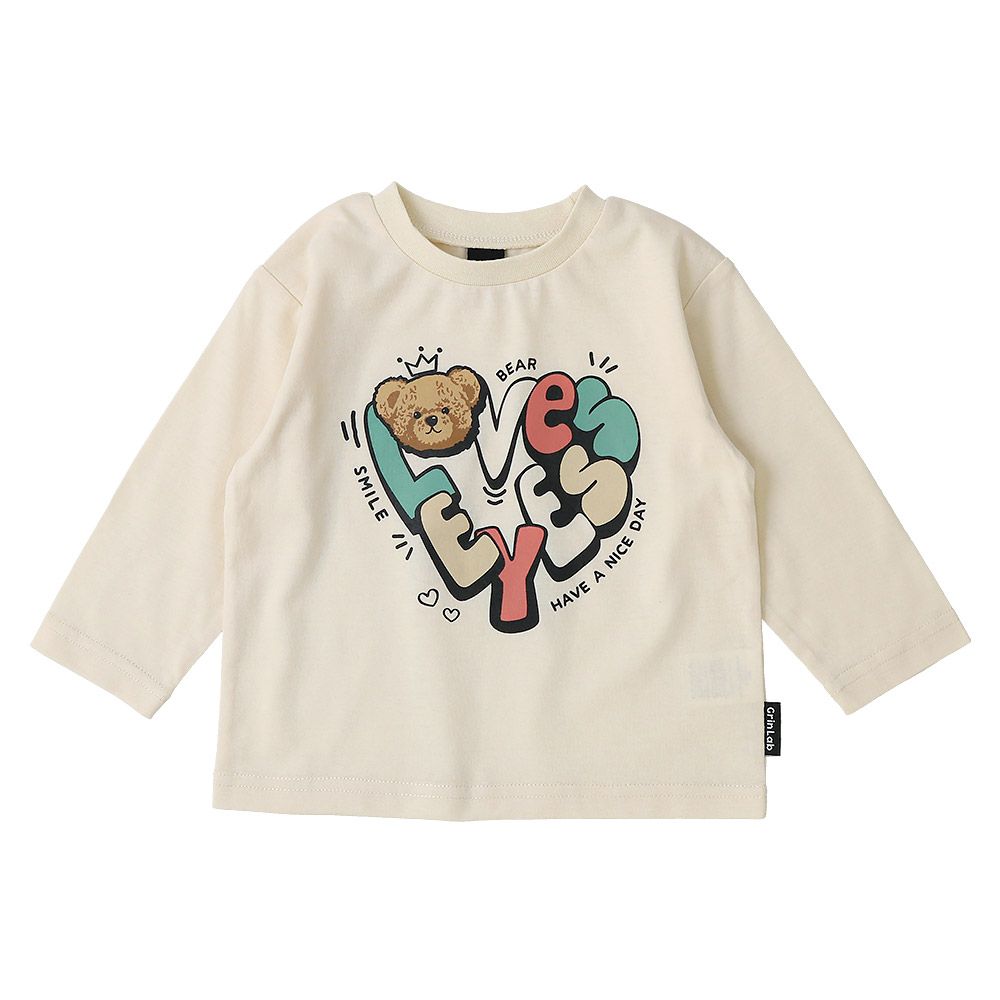 キッズ プリント ロンT 長袖 Tシャツ アップリケ 男の子 女の子 GrinLab グリンラボ インナー カットソー ベビー ユニコーン アイスクリーム ダイナソー 恐竜 | GrinLab | 18