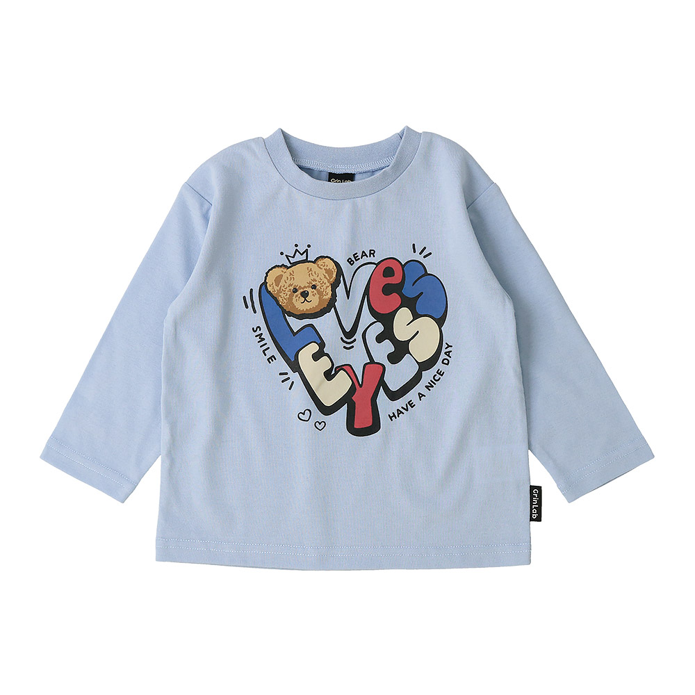 キッズ プリント ロンT 長袖 Tシャツ アップリケ 男の子 女の子 GrinLab グリンラボ インナー カットソー ベビー ユニコーン アイスクリーム ダイナソー 恐竜 | GrinLab | 17