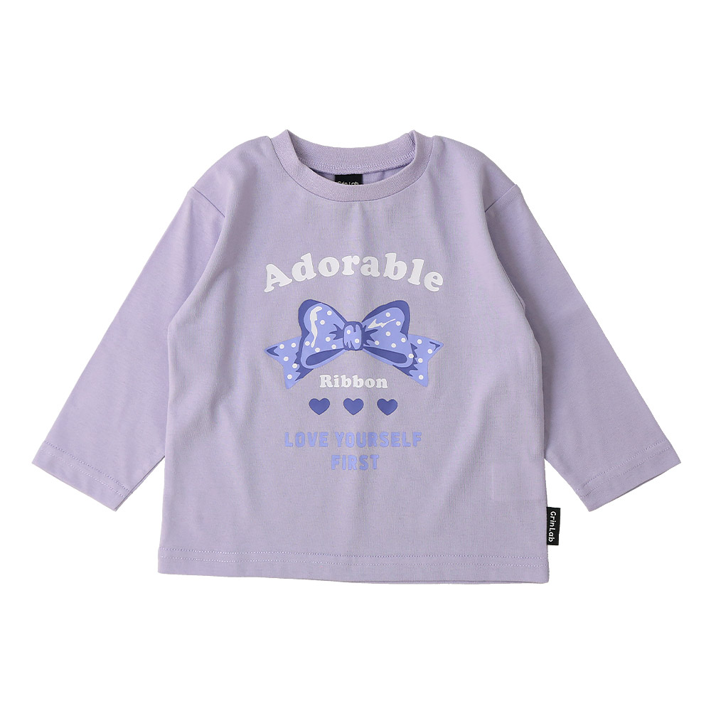 キッズ プリント ロンT 長袖 Tシャツ アップリケ 男の子 女の子 GrinLab グリンラボ インナー カットソー ベビー ユニコーン アイスクリーム ダイナソー 恐竜 | GrinLab | 19