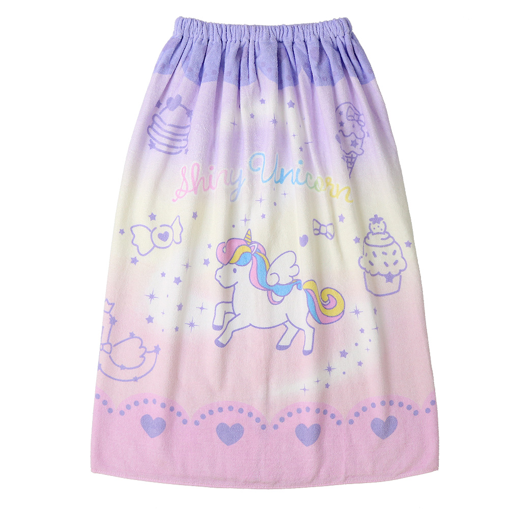 ラップタオル 子供 80cm 綿100％ 女の子 巻きタオル バスタオル ビーチタオル プール 水着用品 タオル スイミング 水泳 着替え ガールズ キッズ 大人 | PINKSAIL | 02