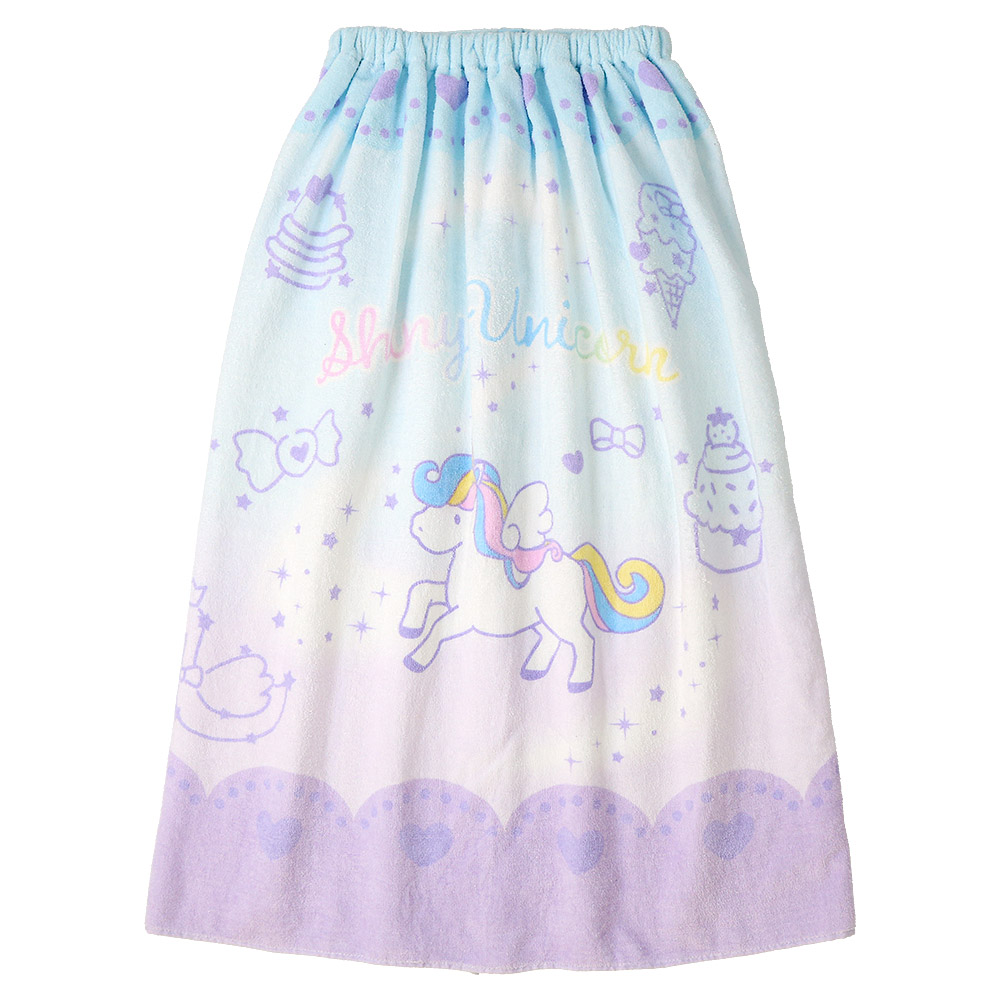 PINKSAIL ラップタオル 子供 80cm 綿100％ 女の子 巻きタオル