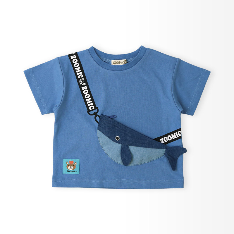ZOOMIC（ズーミック） キッズ Tシャツ 半袖 くじら クジラ アニマル