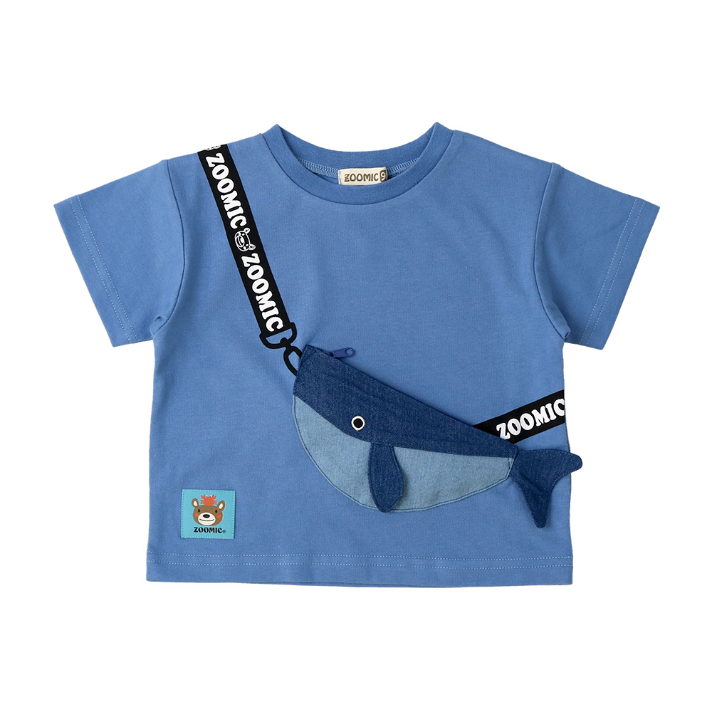 ZOOMIC（ズーミック） キッズ Tシャツ 半袖 くじら クジラ アニマル