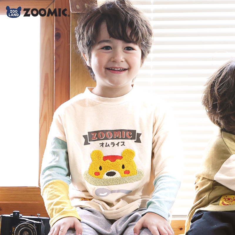 美品 familiar 動物刺繍 カットソー 90cm familiar 動物刺繍 Tシャツ ファミリア Tシャツ 90cm ファミリア