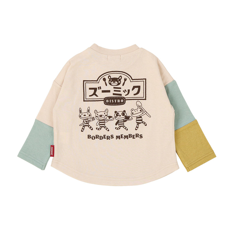 ZOOMIC（ズーミック） キッズ ロンT 長袖 Tシャツ もこもこ刺繍