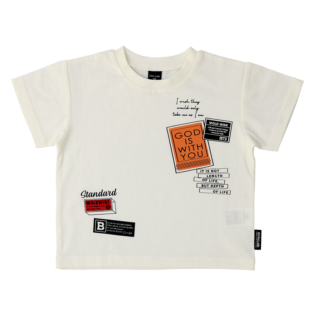 子供服 トップス プリント デザイン 半袖 Ｔシャツ 80 90 95 100 110 120 130 GrinLab キッズ プリント tシャツ こども 子ども 男の子 半袖tシャツ 夏服 ベビー | GrinLab | 18