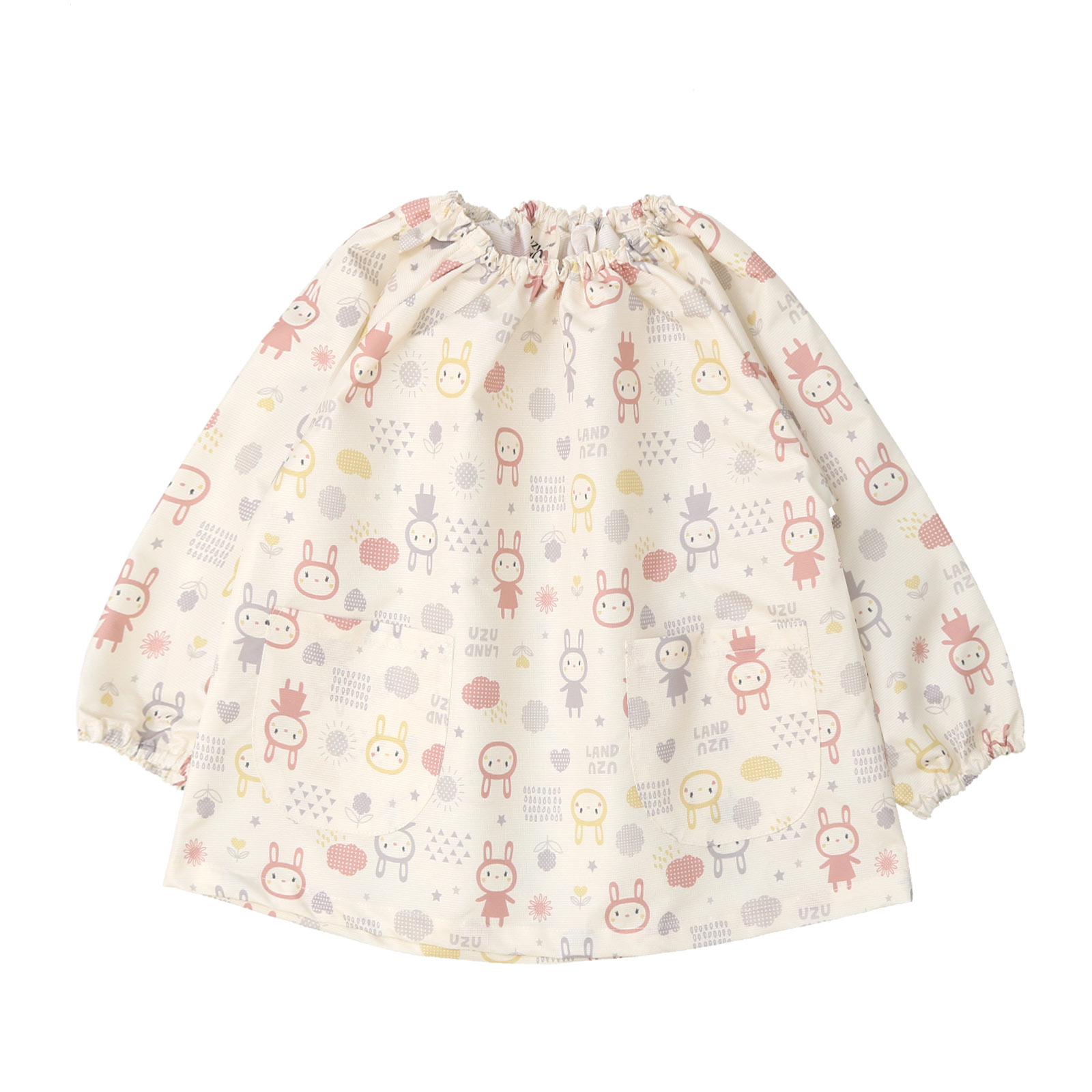 ZOOMIC スモック 長袖 エプロン 子供 撥水 90cm 95cm 100cm