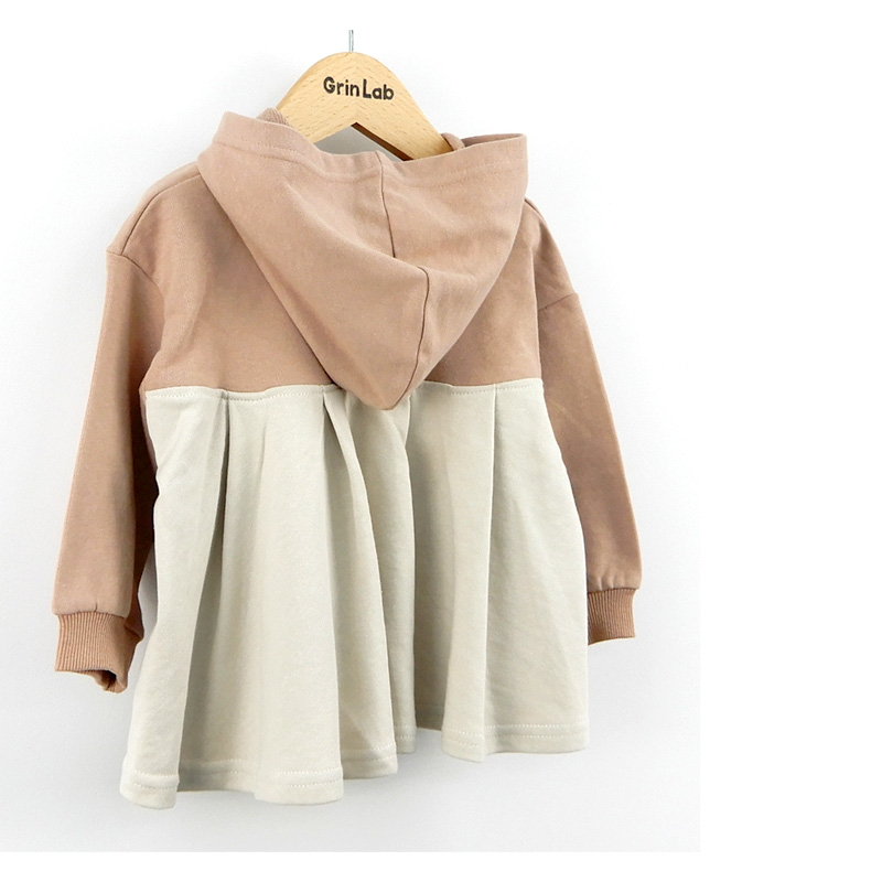 GrinLab（グリンラボ） パーカー 子供服 綿100％ 裏毛 切替 キッズ