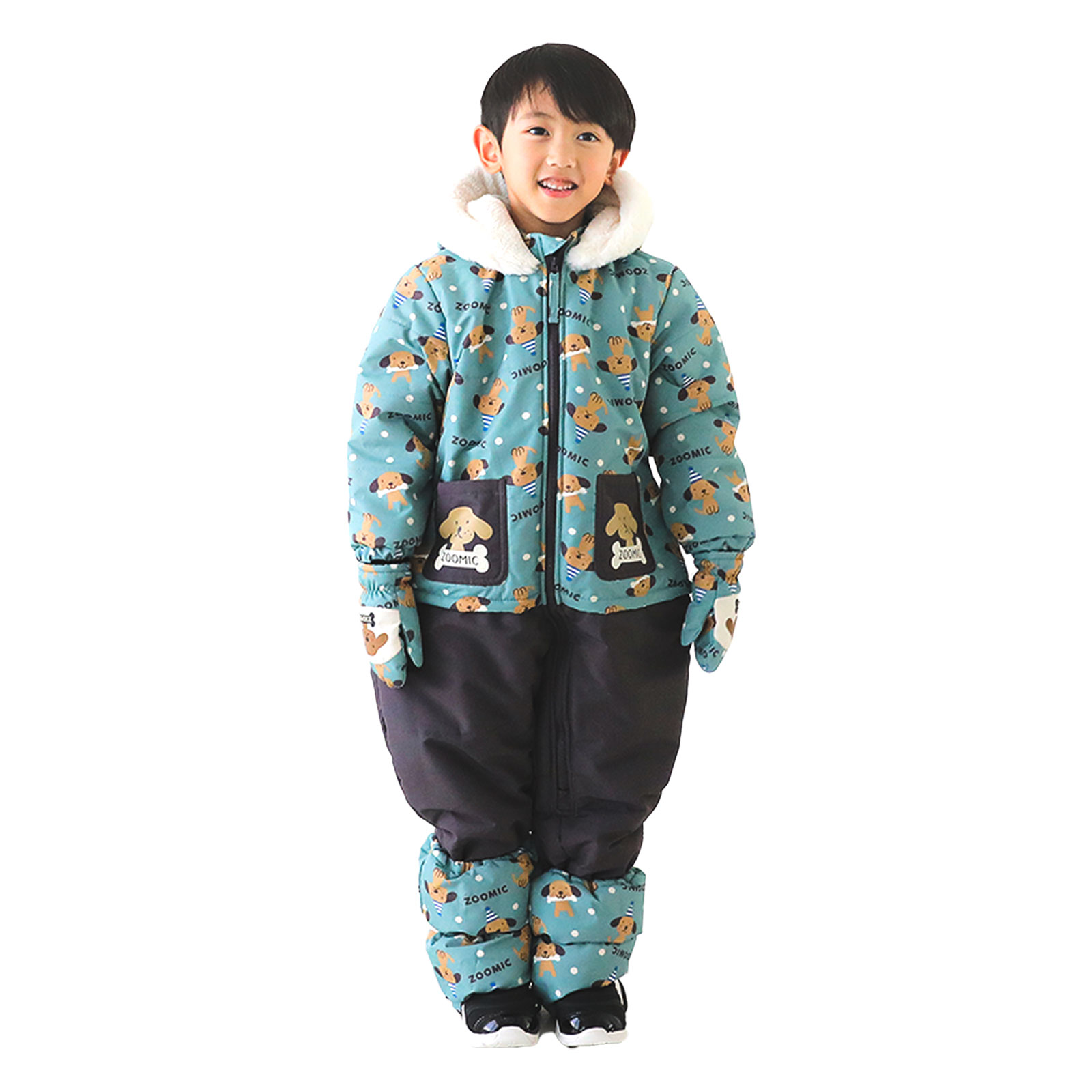 ジャンプスーツ ベビー キッズ 子供服 80 90 95 100 防寒 撥水加工 