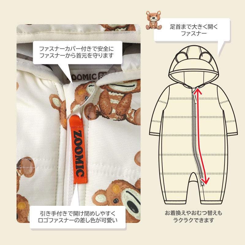 ベビー服 おくるみ ジャンプスーツ 男の子 女...の詳細画像4