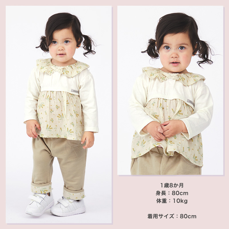 【新品】　 Ruffled tunic 長袖　シャツ　チュニック REAL STYLE（ファッション） チュニック ワンピース 長袖