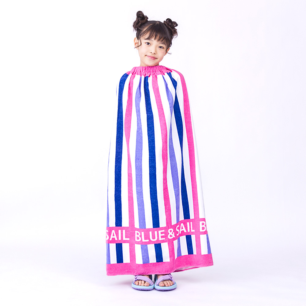 ラップタオル 100cm 綿100％ 水着 女の子 男の子 巻きタオル プールタオル 着替え 海水浴 フィットネス スイミング バスタオル 子供 キッズ ジュニア 大人 | BLUESAIL | 10