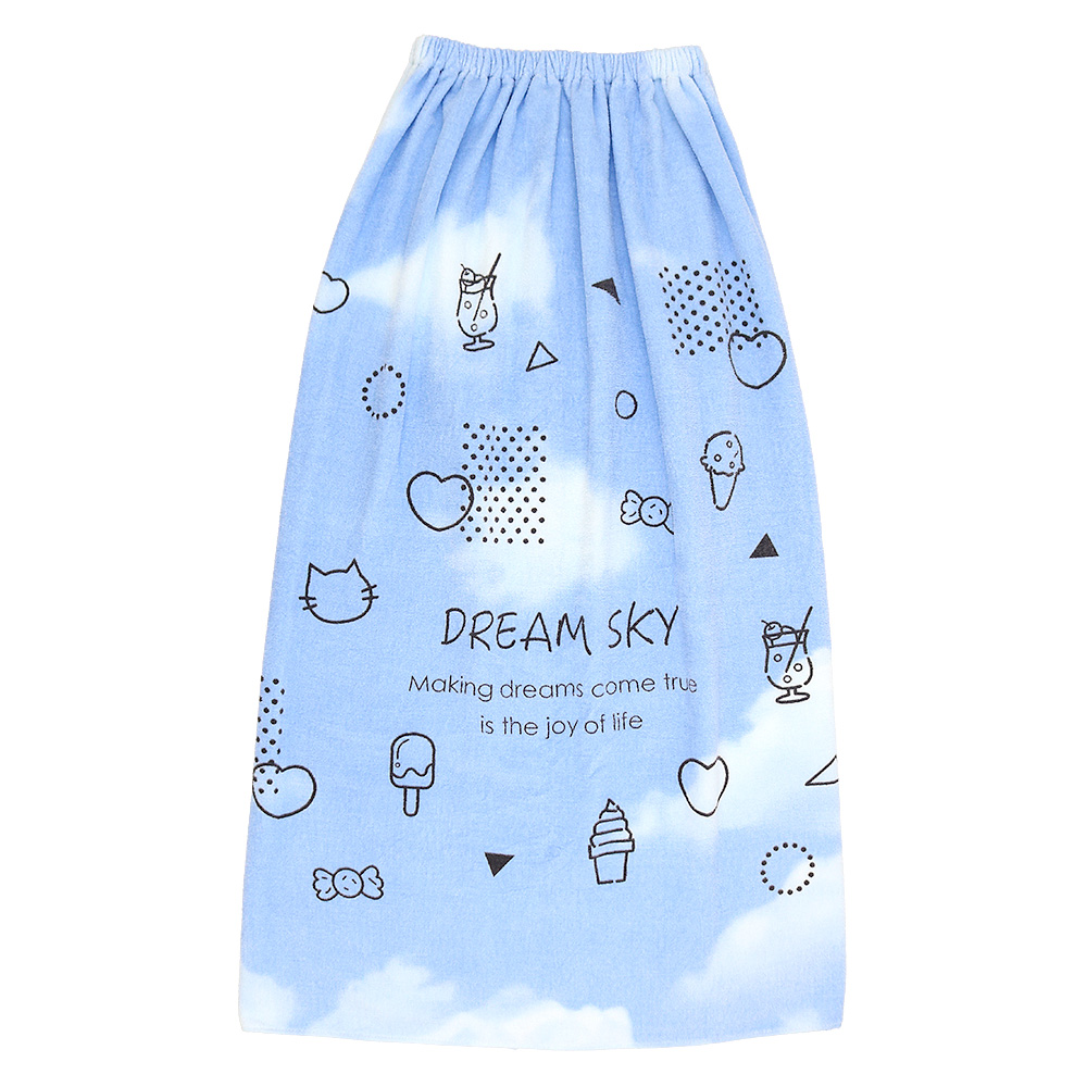 ラップタオル 100cm 綿100％ 水着 女の子 男の子 巻きタオル プールタオル 着替え 海水浴 フィットネス スイミング バスタオル 子供 キッズ ジュニア 大人 | BLUESAIL | 02