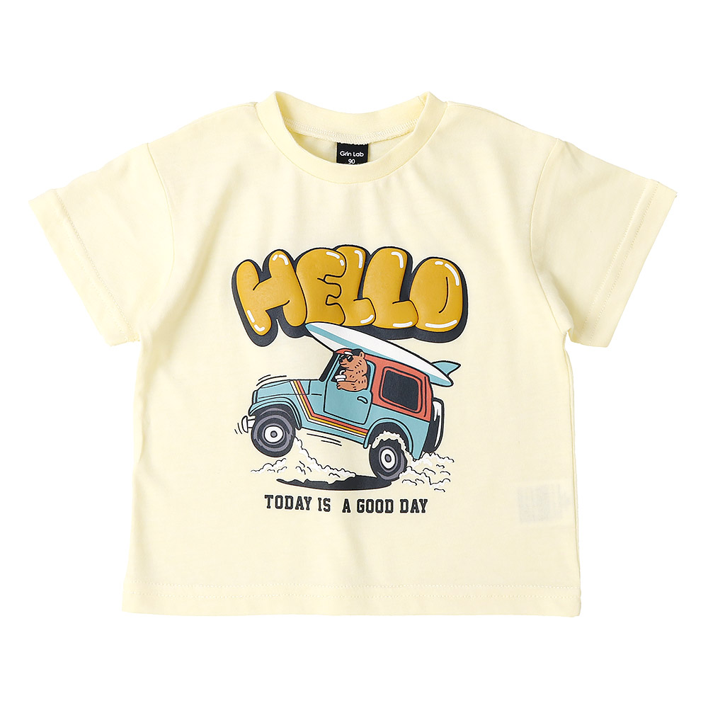 GrinLab(グリンラボ) キッズ Tシャツ 半袖 プリント カットソー GrinLab(グリンラボ) キッズ Tシャツ 半袖 プリント カットソー
