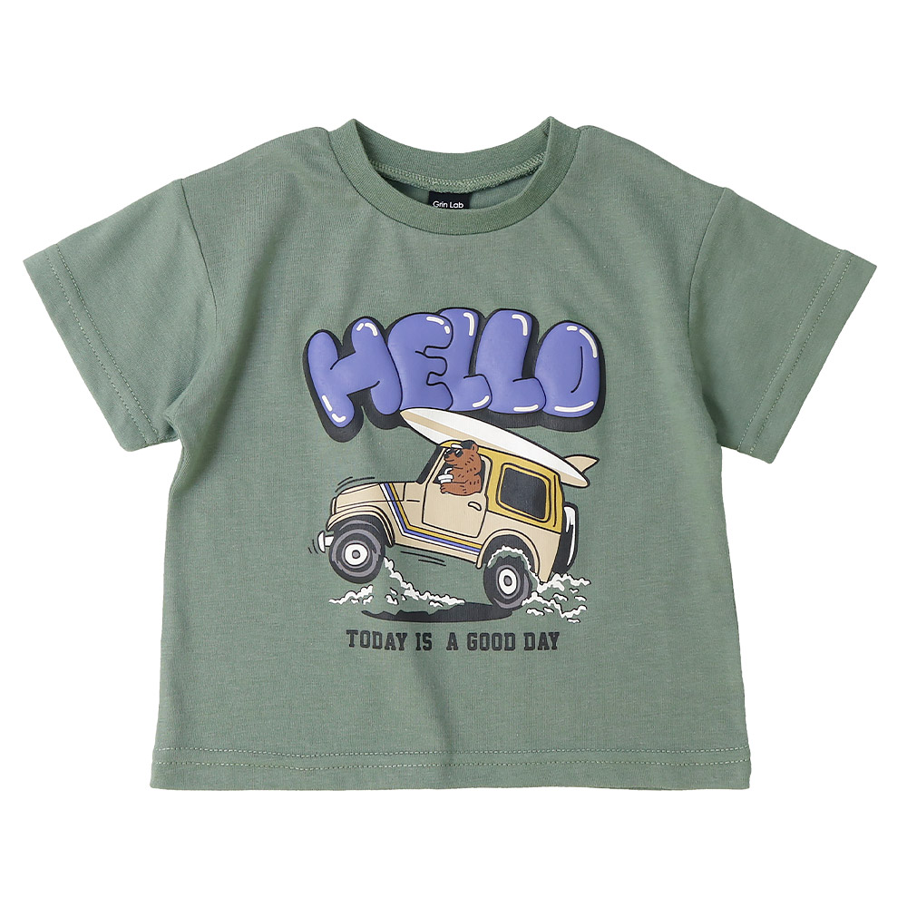 GrinLab(グリンラボ) キッズ Tシャツ 半袖 プリント カットソー GrinLab(グリンラボ) キッズ Tシャツ 半袖 プリント カットソー