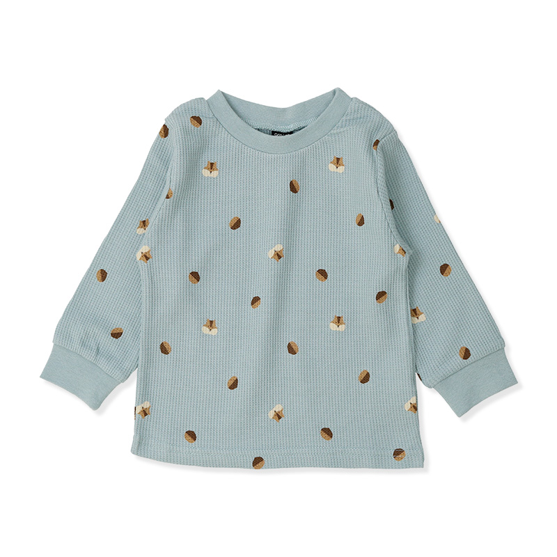 GrinLab ロンt キッズ 男の子 女の子 長袖 Tシャツ 総柄